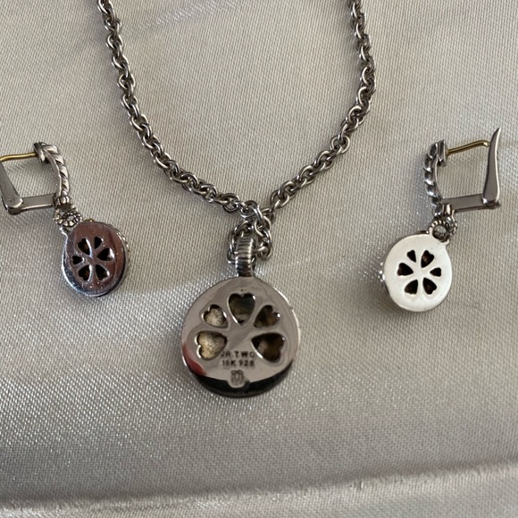 Judith Ripka Diamond Pave Necklace and Earrings - Picture 2 of 5